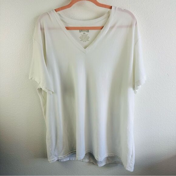 Duluth Trading Lot Of 2 Athletic Tee Shirts Women’s Size 2X White And Gray - Picture 8 of 9